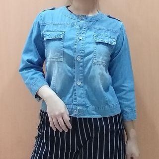 Jaket Denim Asli