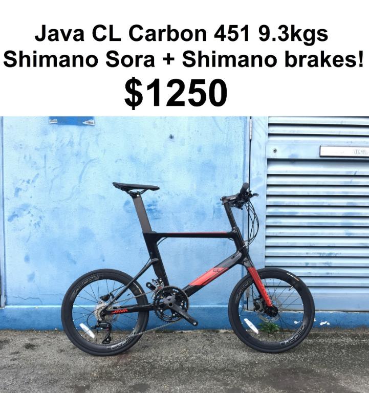 Java Cl Carbon Mini Velo Shimano Sora Shimano Hydraulic Brakes Ready Stock Bicycles Pmds Bicycles Road Bikes On Carousell