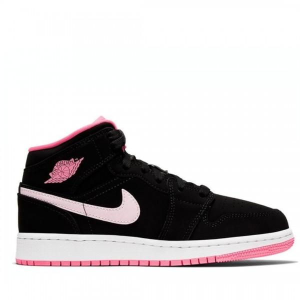 jordan air 1 mid pink and black