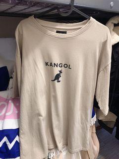 9.5成新🇯🇵Kangol 卡其色寬鬆T