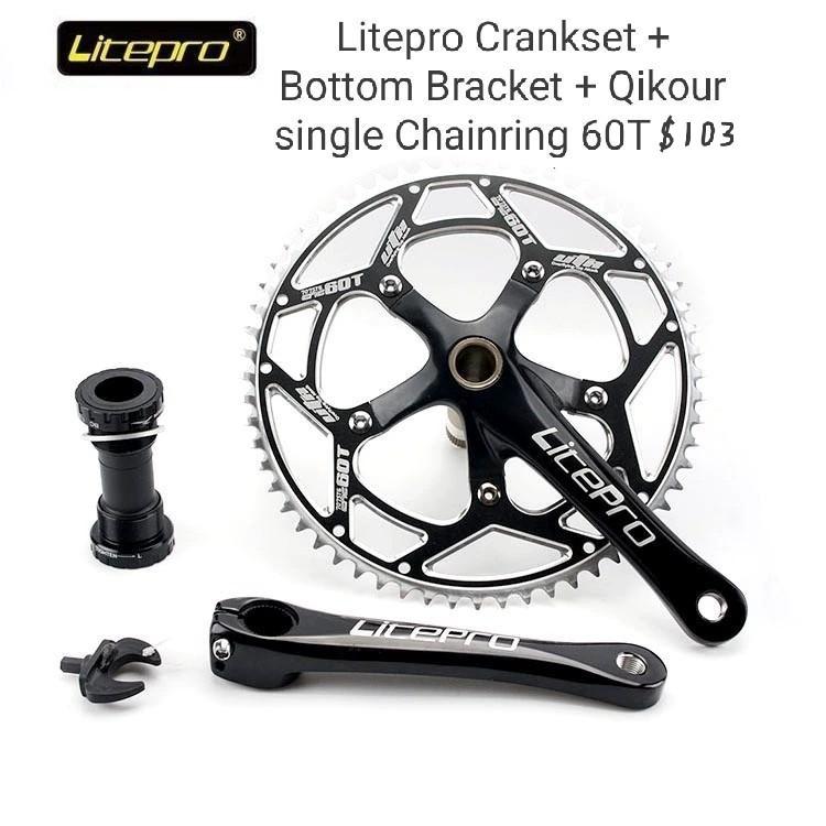Litepro Crankset Hollow Tech BCD130mm 60T