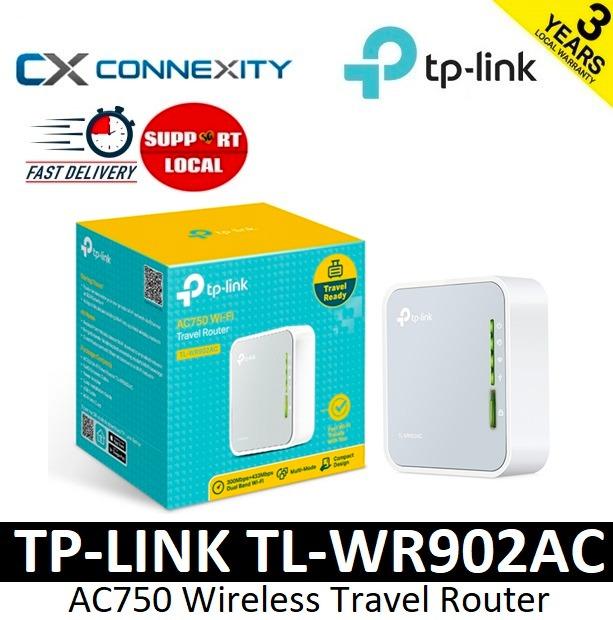 Opsommen Kantine Rechtmatig LOCAL WARRANTY] TP-Link AC750 Wireless Travel Router l TL-WR902AC l TP Link  AC750 l