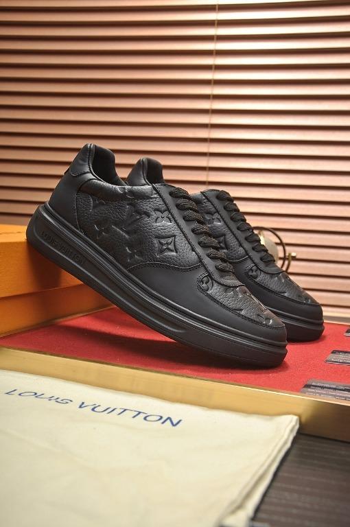 Beverly hills leather low trainers Louis Vuitton Black size 44 EU