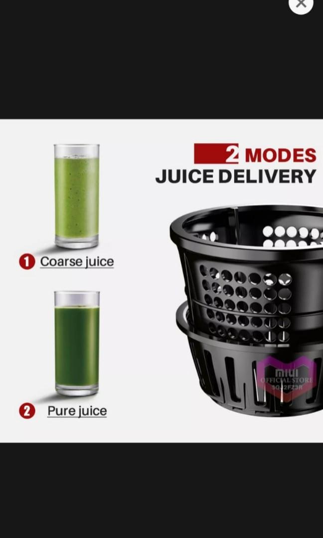 Miui slow juicer cold press 7 level masticating juice extractor unique