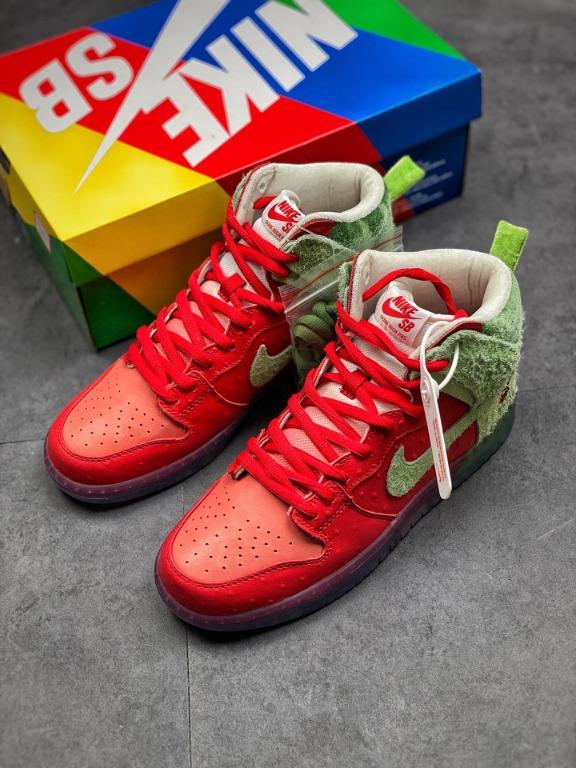 Nike SB Dunk Hi“Strawberry Cough”咳嗽草莓🍓貨號: CW7093-600