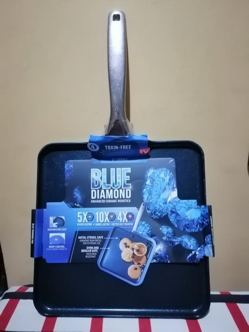 Open square griddle (Category: Cookware & Accessories) located in Bacoor. Submitted by scmom (Listing ID 1051424292, Image 2). Description: Ceramic non stick Toxin free Oven and broiler safe Bought in US 1st & last pix not mine *credit to the owner*.