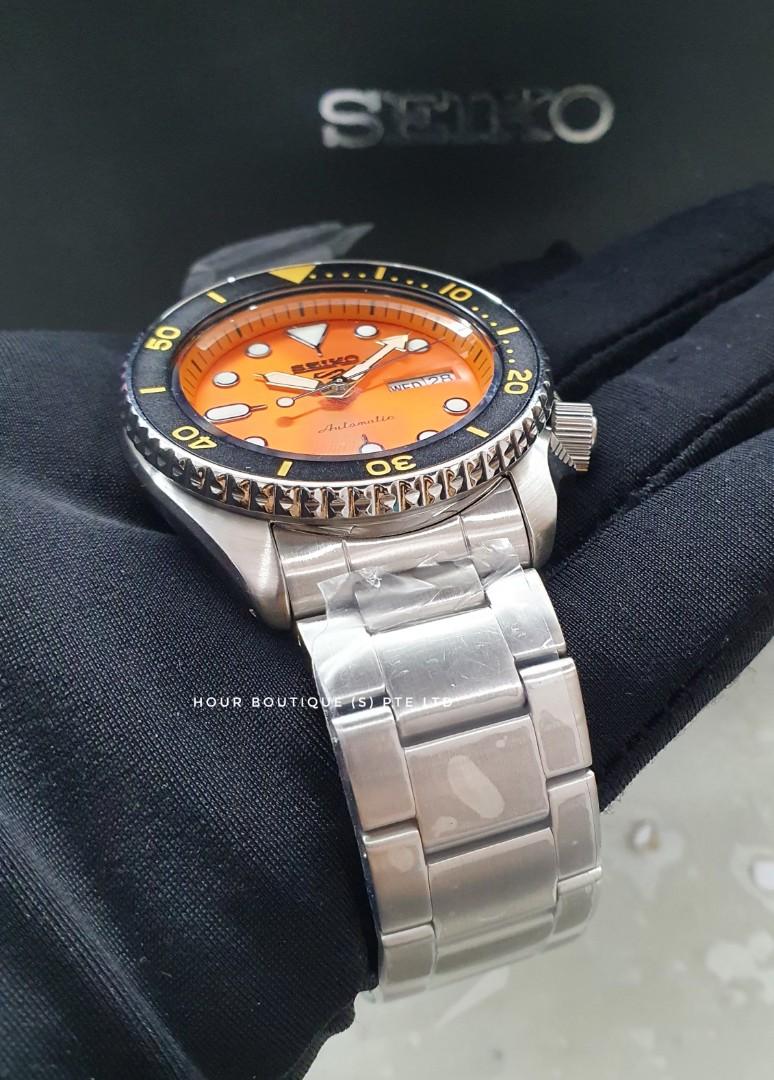 Seiko 5 Superman Logo Orange Dial Mens Automatic Casual Watch SRPD59  SRPD59K1, Men's Fashion, Watches & Accessories, Watches on Carousell