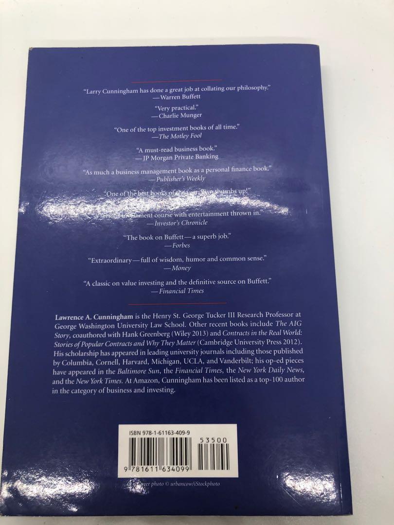 The Essays of Warren Buffet (Category: Storybooks) located in Mandaluyong City. Submitted by mike_ike (Listing ID 1051459154, Image 2). Description: .