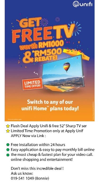 Tm Unifi Free 42 Sharp Tv Services Home Services Electrical Lighting Wiring On Carousell