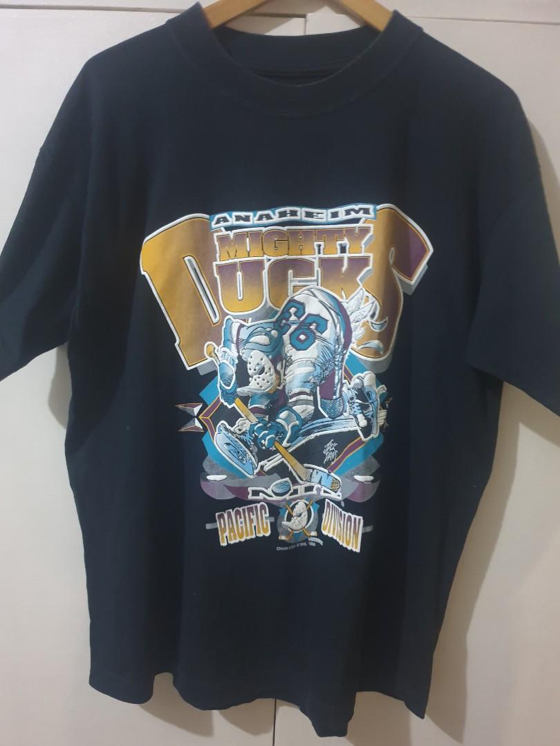 1994 Anaheim Mighty Ducks T-shirt Vintage 1990s Gildan Trench