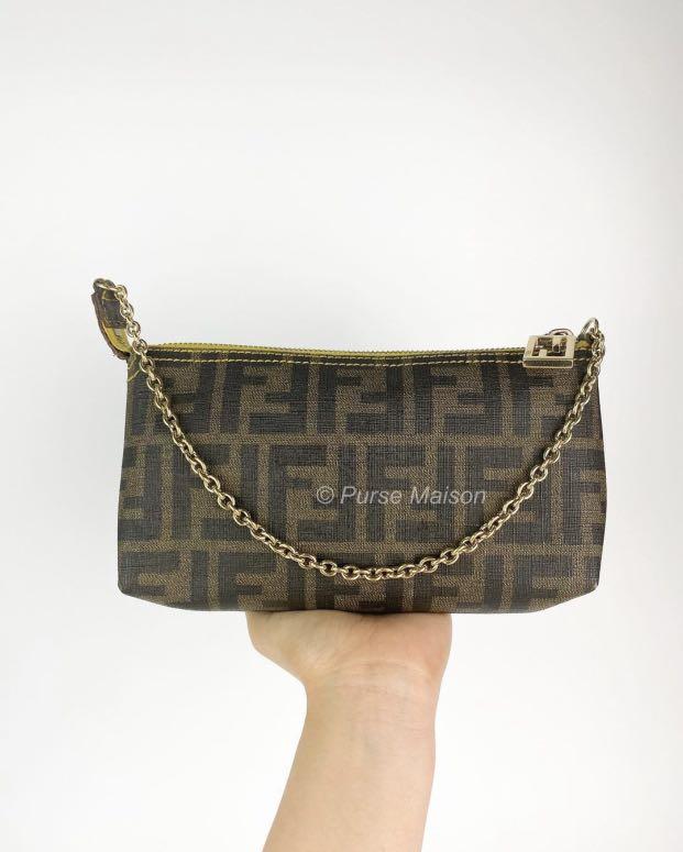Vintage Fendi pochette bag with detachable strap and Entrupy certificate,  Luxury, Bags & Wallets on Carousell