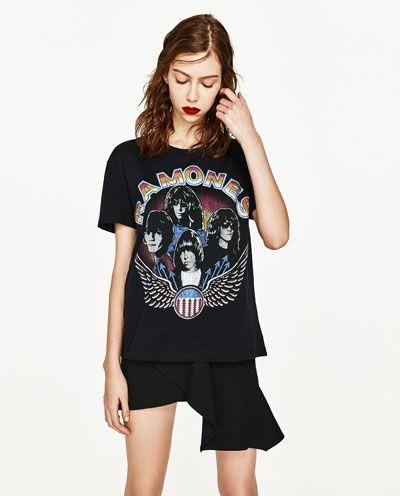 T shirt ramones zara store
