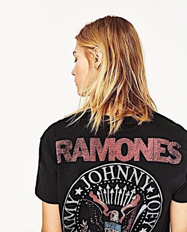 T shirt ramones zara discount