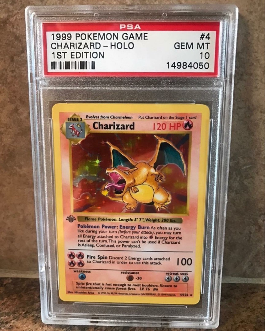 1st Edition PSA 10 Charizard, Hobbies & Toys, Toys & Games on Carousell