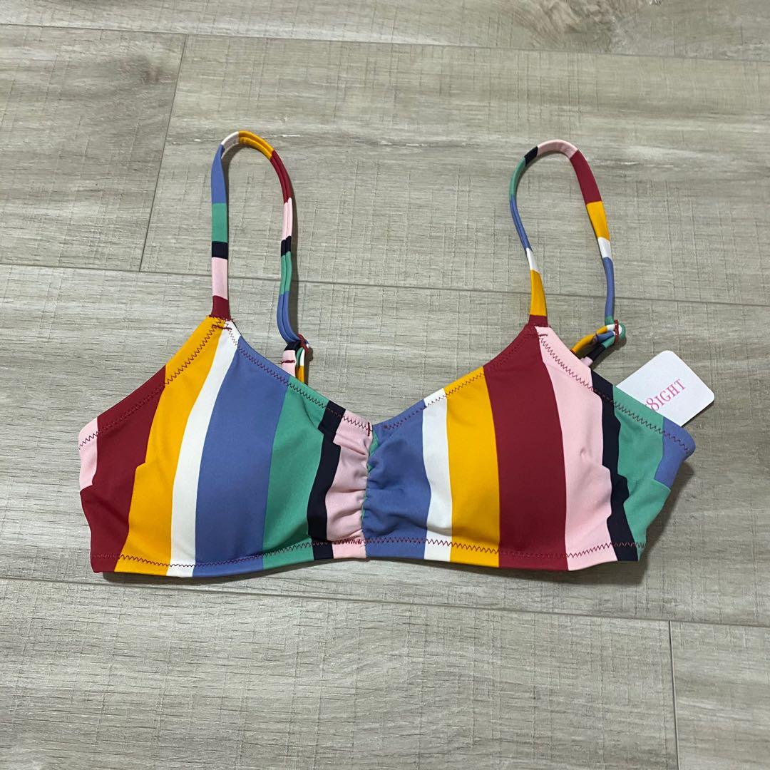Rainbow stripe cheap bikini