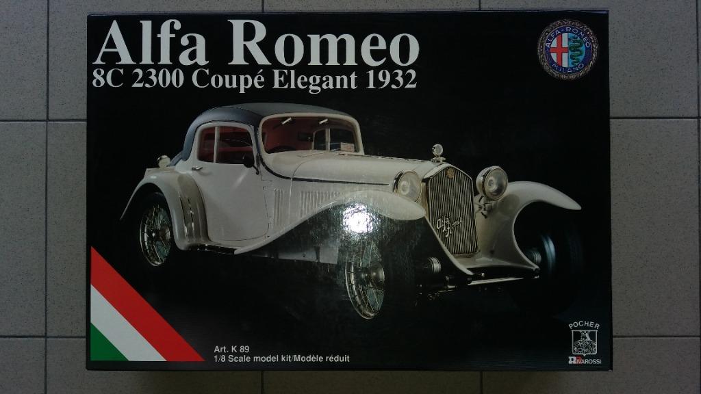 Pocher 1:8 piezas diverse Alfa Romeo 8c 2300 1932 Coupe elegante 1932 k89 220 q12 