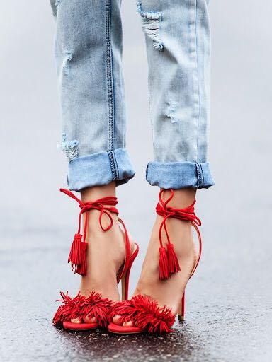 Aquazzura wild outlet thing red