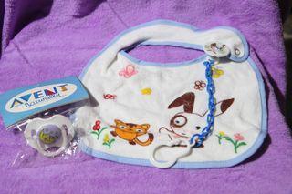 Avent Pacifier and Bib