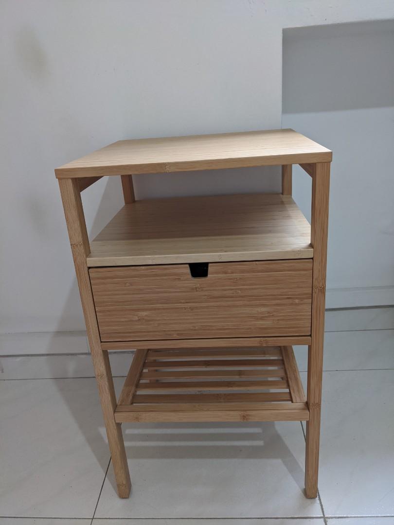 Bedside table Ikea Nordkisa, Furniture & Home Living, Furniture, Tables