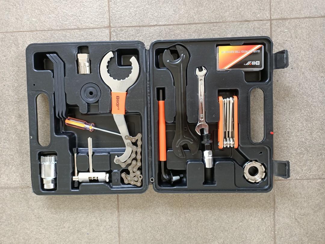 46 in 1 multifunction cycling repair tool box case