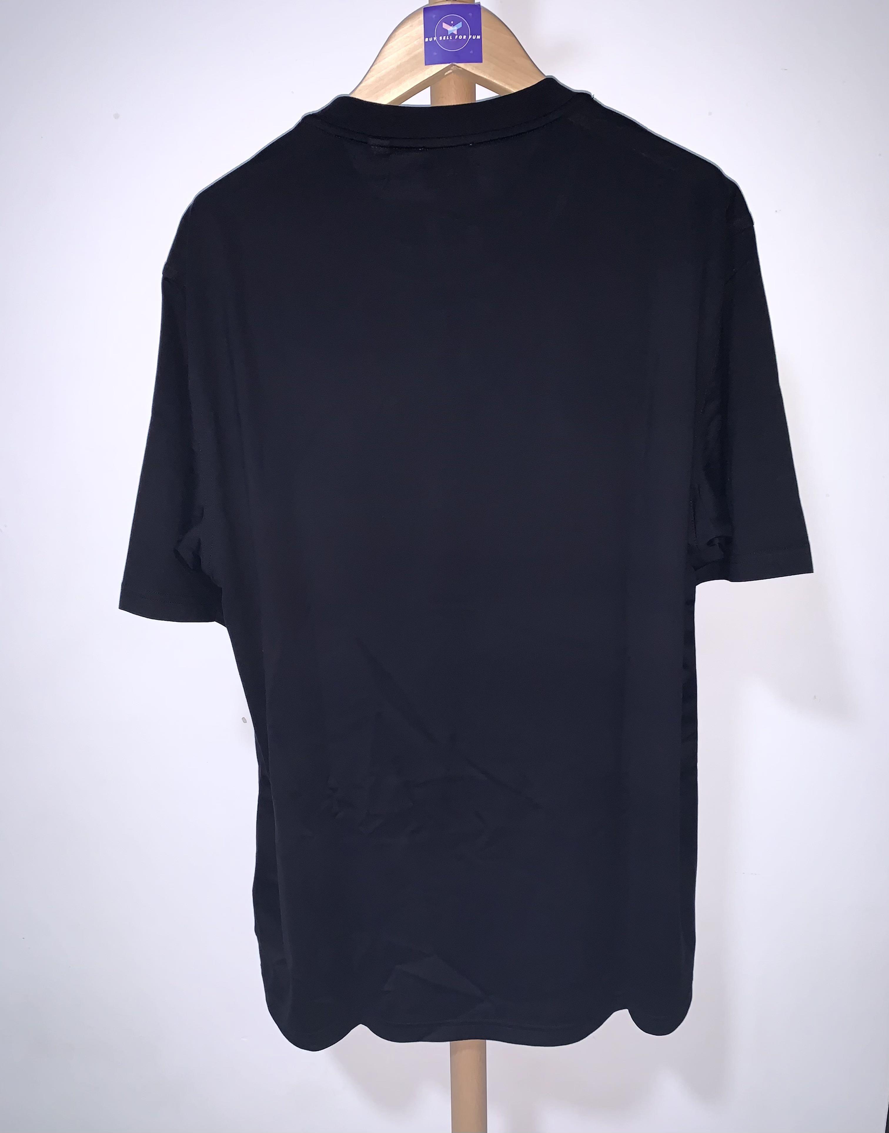 Burberry Ellison Logo Black Tee, Men's Fashion, Tops & Sets, Tshirts ...