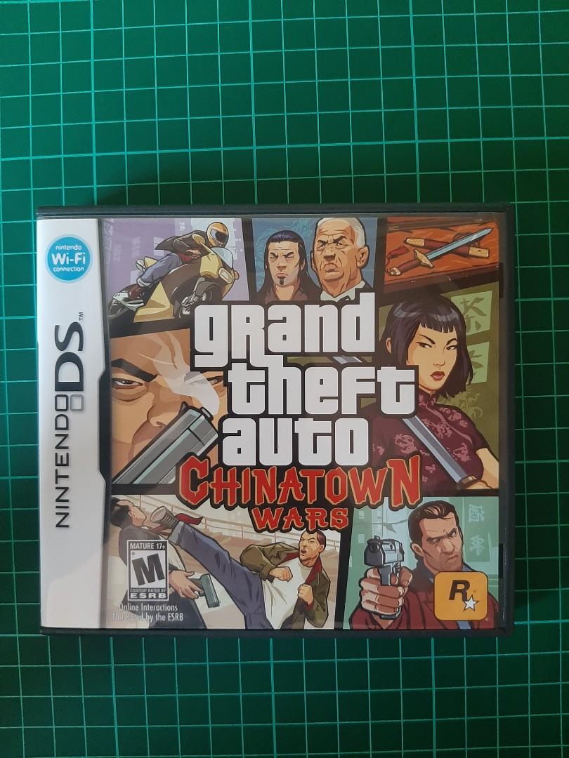 Cartridge nintendo DSi GTA chinatown wars full set, Video Game, Game di