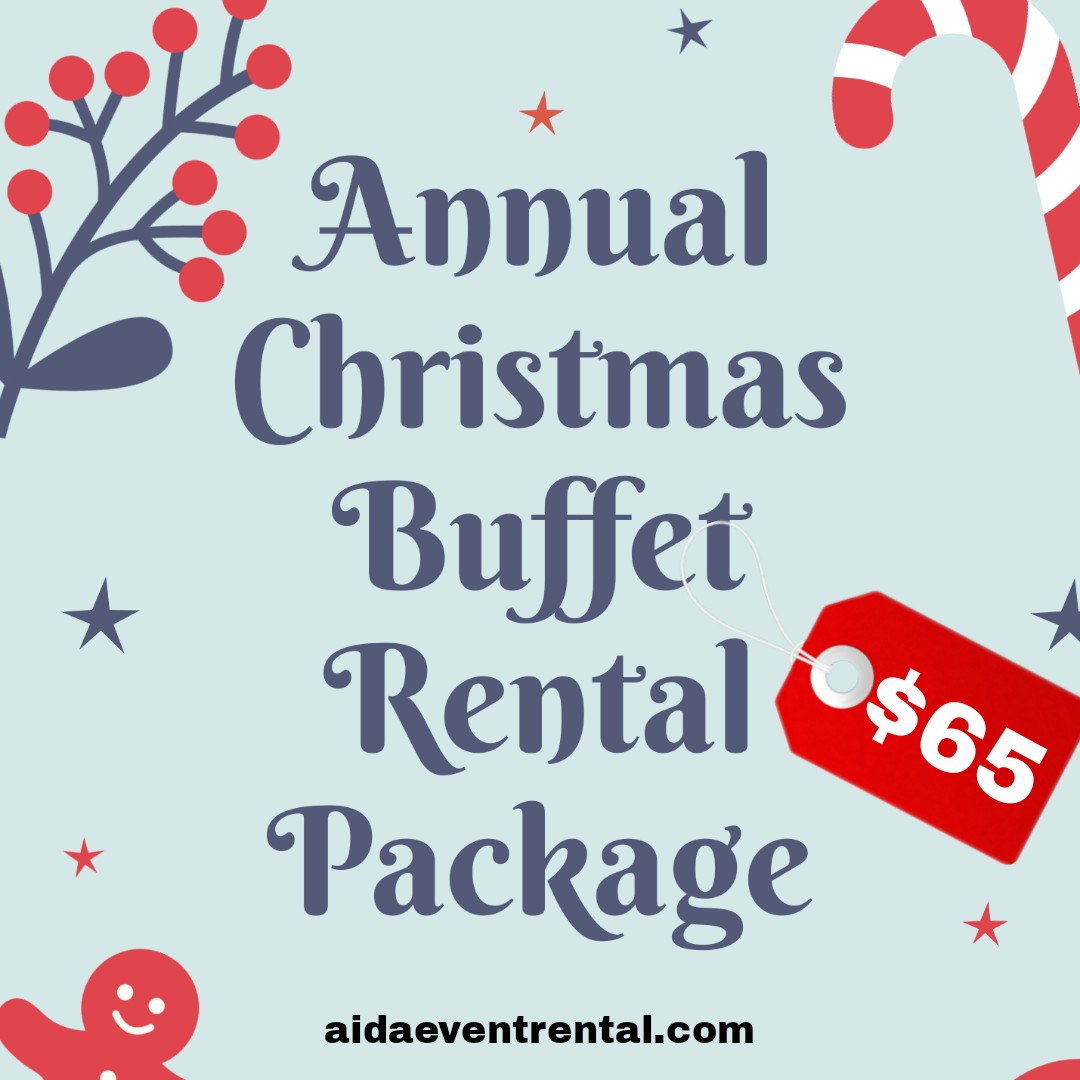 Christmas Buffet Rental Package Promotion Buffets Dish, Chaffing Dish
