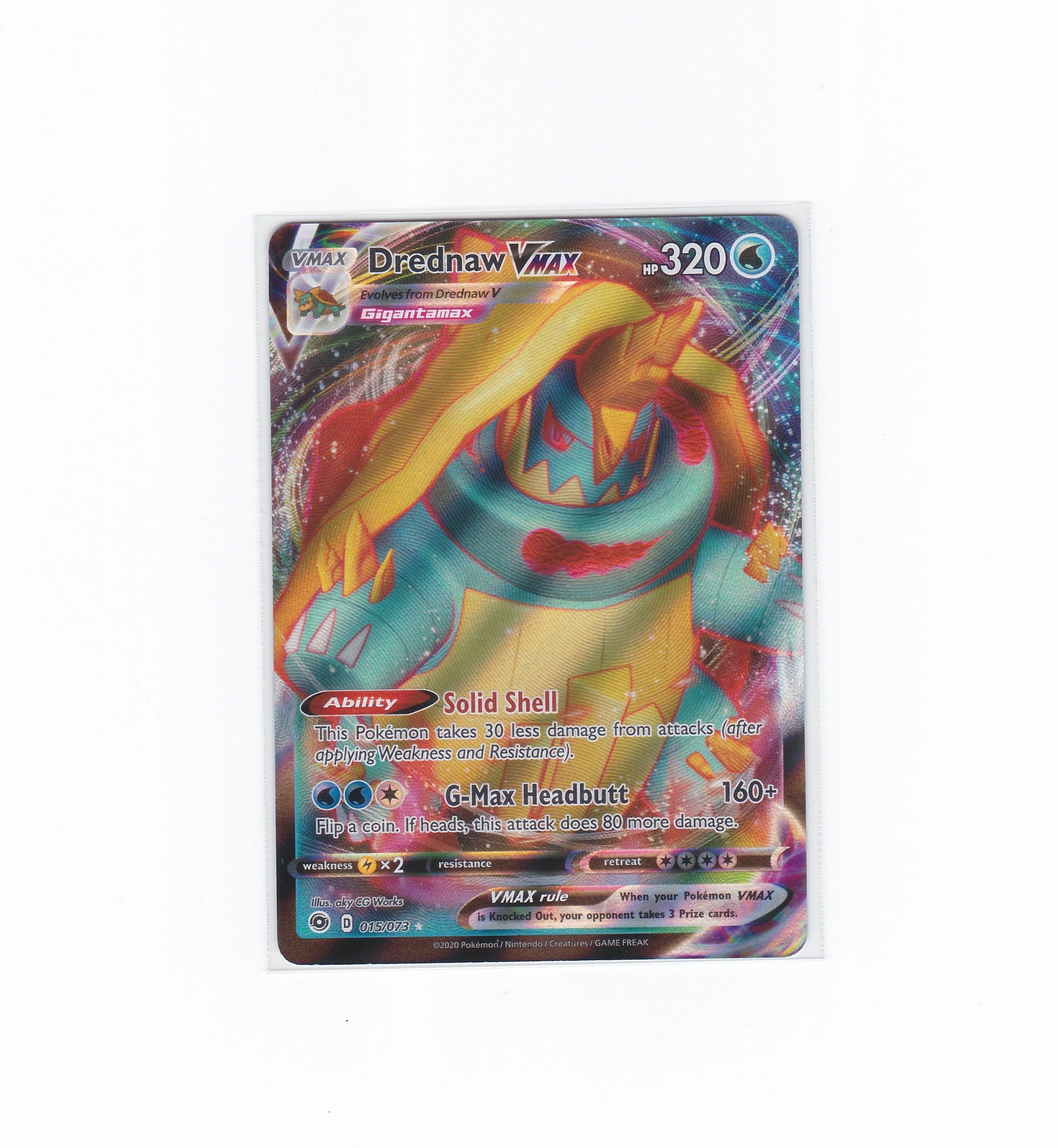 Details about   Drednaw VMAX ~ 015/073 ~ Full Art ~ CHAMPION'S PATH ~ MINT P/F ~ Pokemon Card 