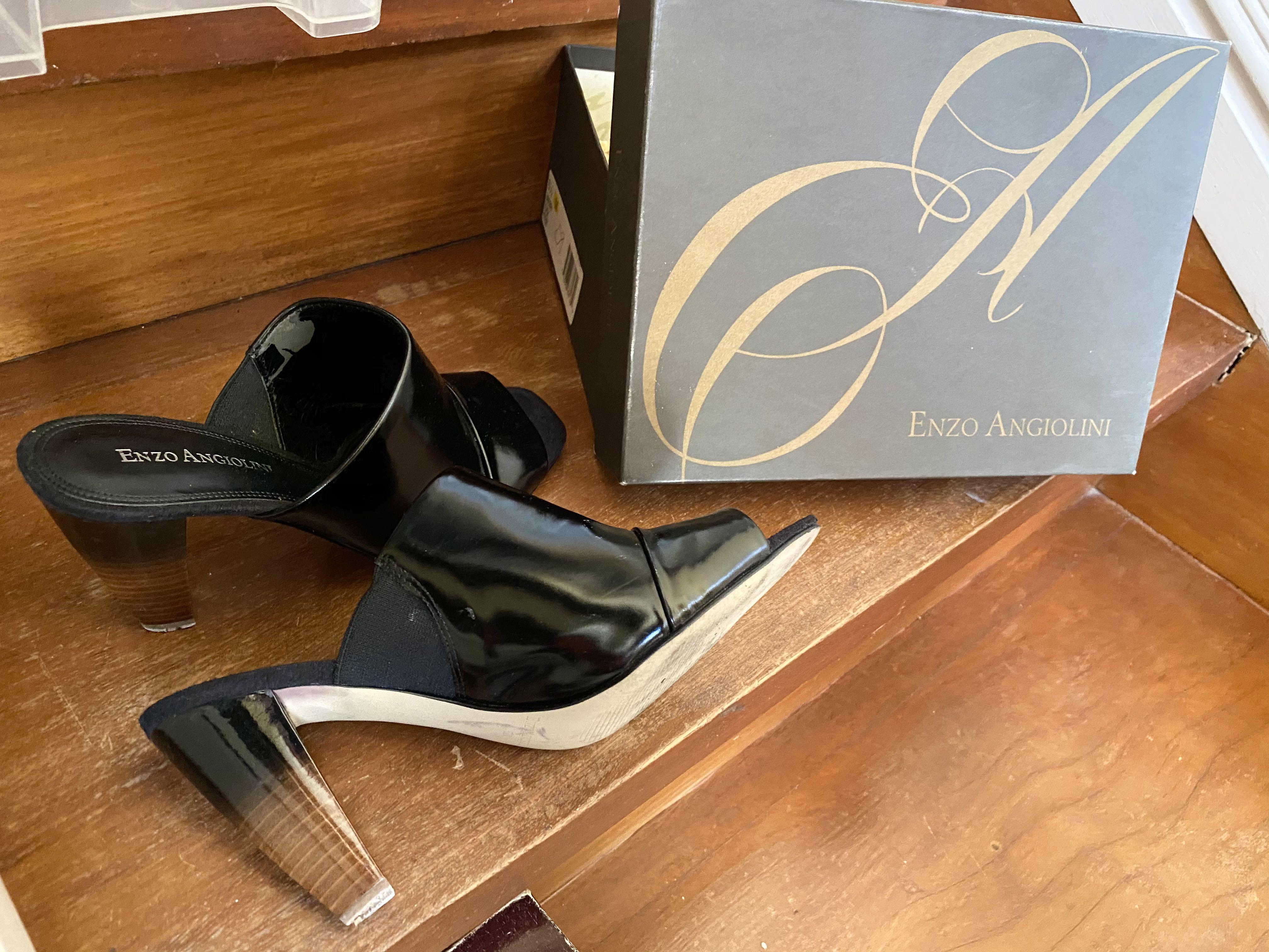Enzo Angiolini Black Heels Women s Fashion Footwear Heels on Carousell