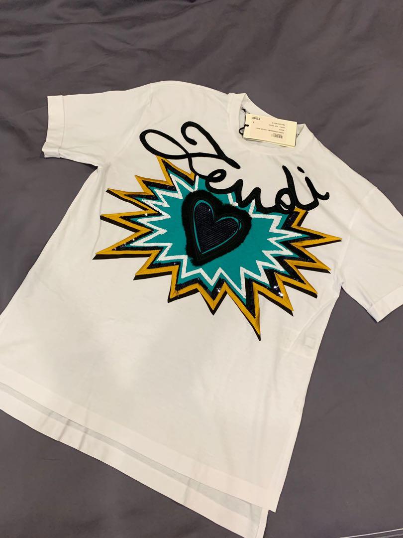 Fendi sales heart shirt
