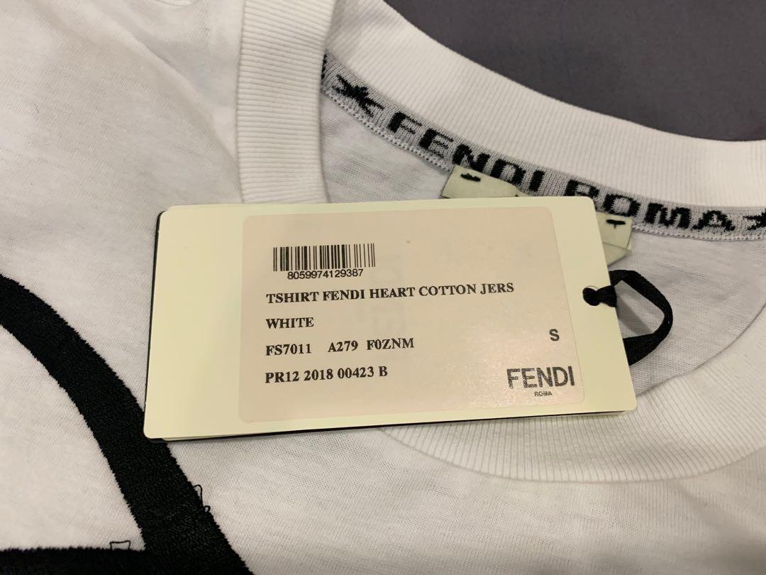 Fendi Heart Sequin T shirt