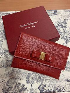 Ferragamo red card hold and mini wallet