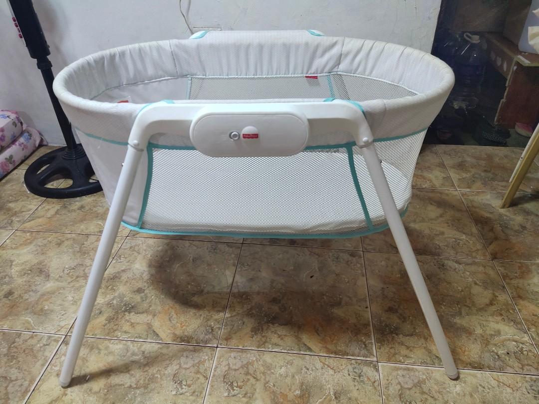 Fisherprice Stow n Go Bassinet Babies Kids Baby Nursery Kids Furniture Cots Cribs on Carousell