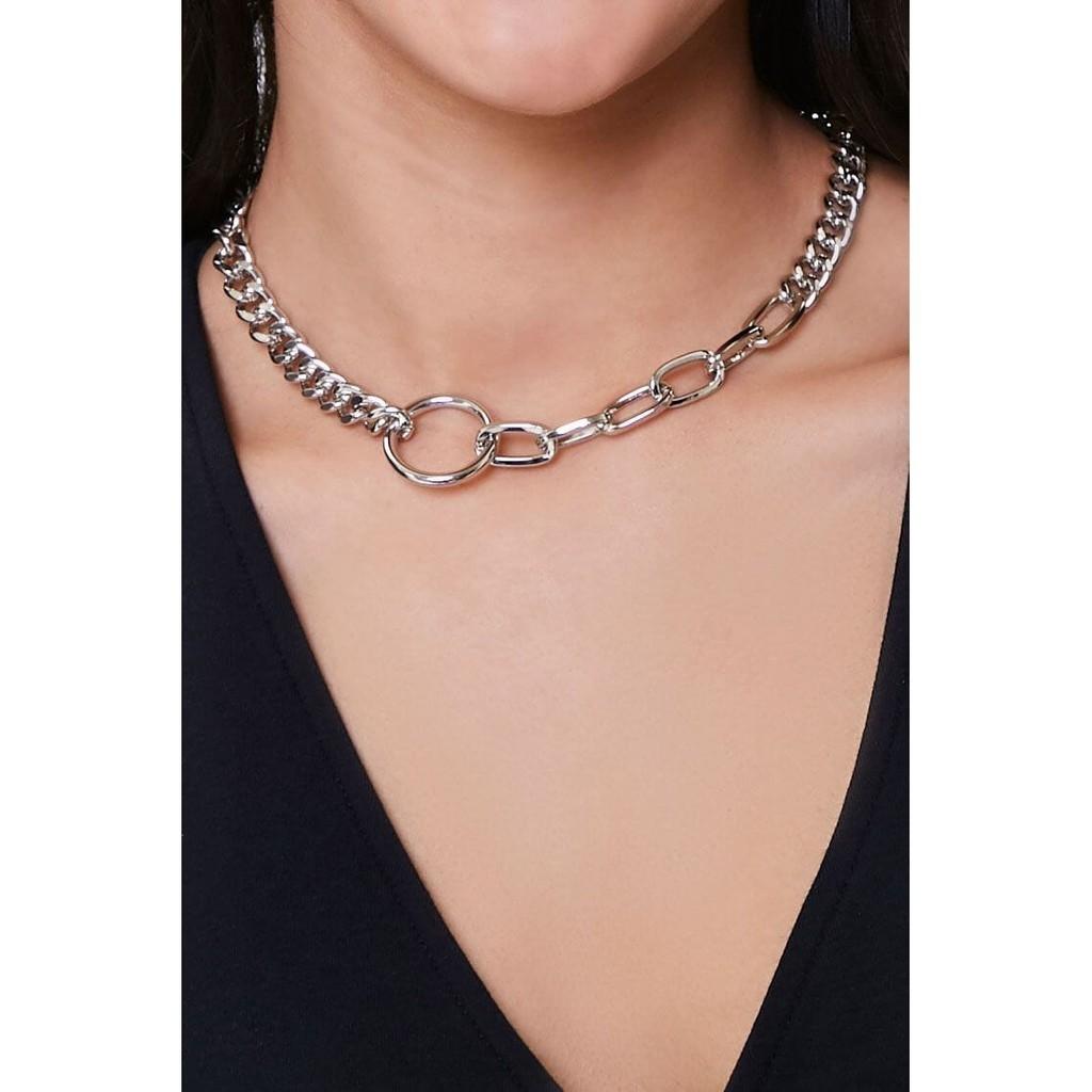 Forever21 O Ring Pendant Necklace Women S Fashion Jewelry Organizers Necklaces On Carousell