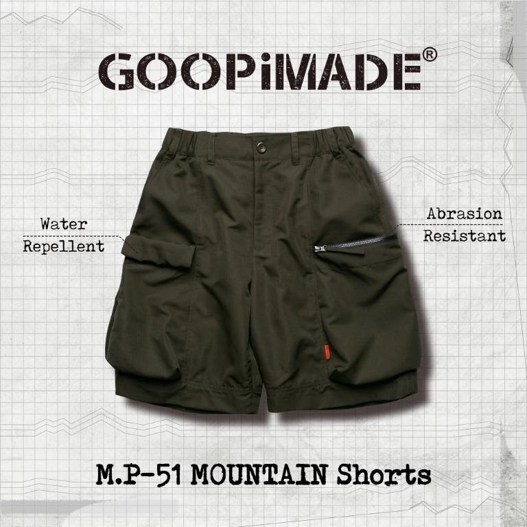 Goopi M.P-51 MOUNTAIN SHORTS 短褲green GOOPiMADE, 男裝, 褲