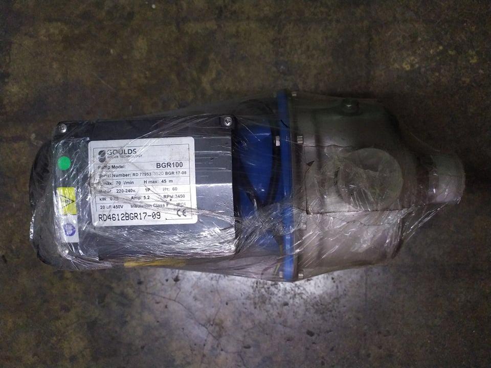GOULDS JET PUMP STAINLESS HEAD 1HP (Category: Construction Tools & Equipment) located in Manila. Submitted by eedian496 (Listing ID 1051664522, Image 3). Description: BRAND: GOULDS MODEL: BGR100 HP: 1HP MOTOR: 220-240v. H max: 45m Hz: 60 RPM: 3450 AMP: 5.2 kW: 0.75 20 Uf 450v WARRANTY: 1 MONTH FREE LABOR ONLY!! CONTACT NO.: 09173988182 LANDLINE: 5-3100630 PHYSICAL STORE: HEBUBULLAO GENERAL MERCHANDISE ADDRESS: 725 EVANGELISTA ST. QUIAPO, MANILA.