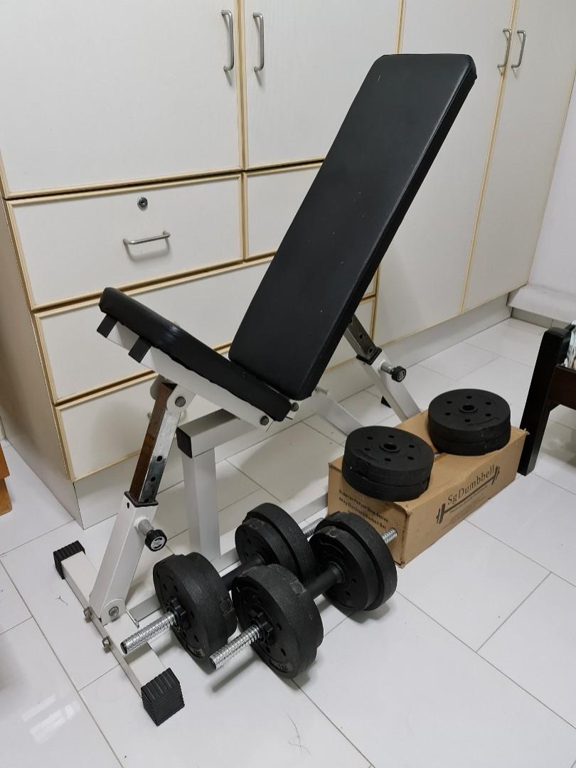 40 kg gym set with bench online
