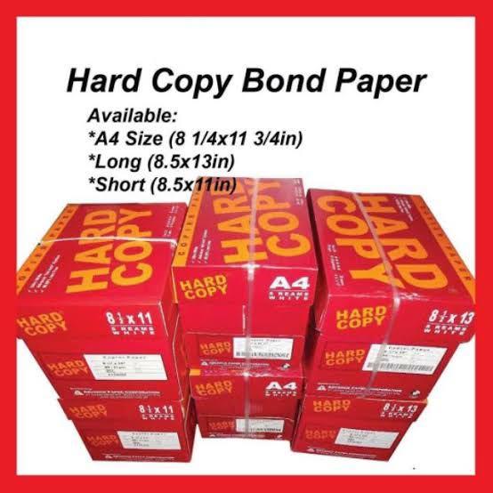 Hard Copy Bond Paper, Hobbies & Toys, Stationary & Craft, Stationery