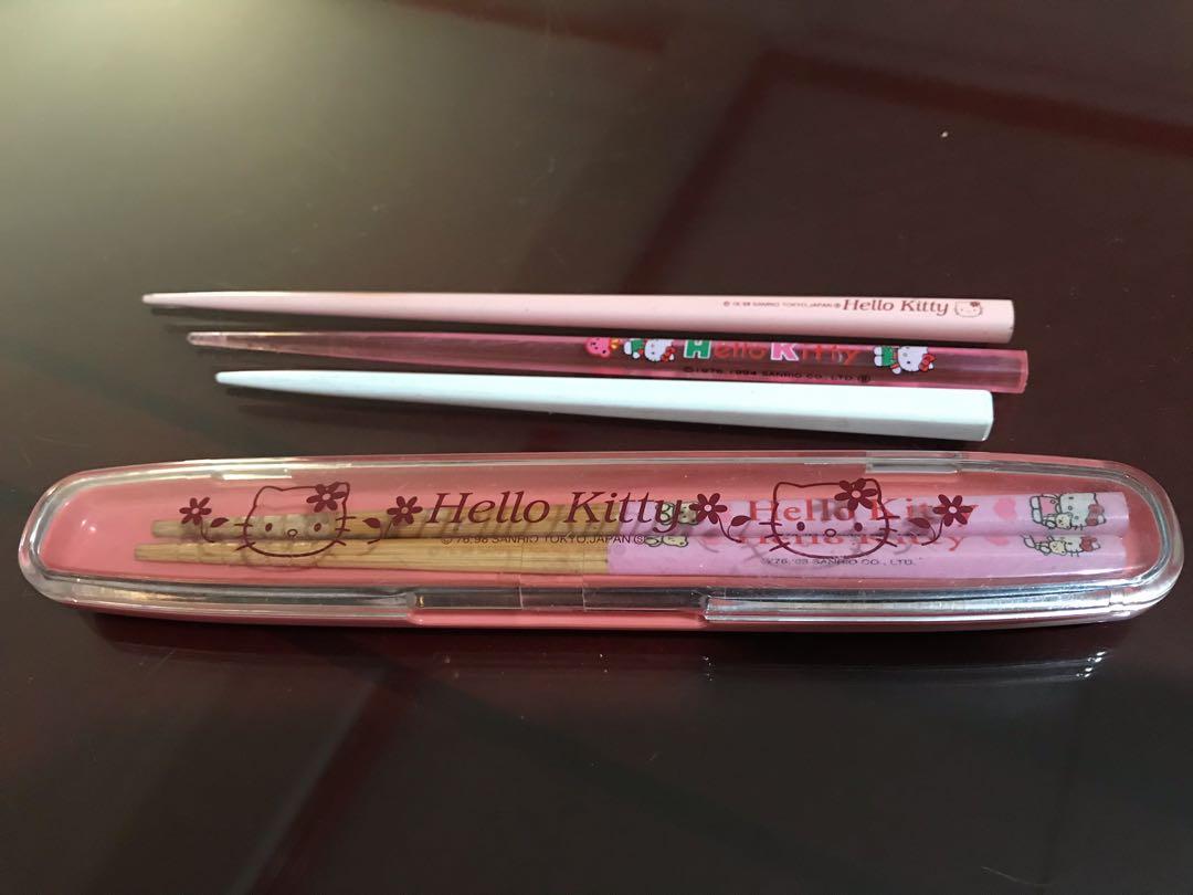 Hello Kitty chopsticks Original (Category: Weaning & Toddler Feeding) located in Marikina City. Submitted by infinityjdg (Listing ID 1051707706, Image 1). Description: In good condition.