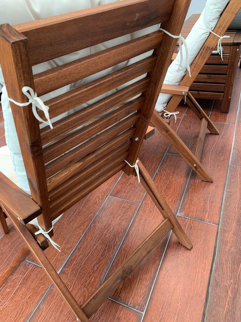 Ikea applaro reclining chair with cushion, Furniture & Home Living