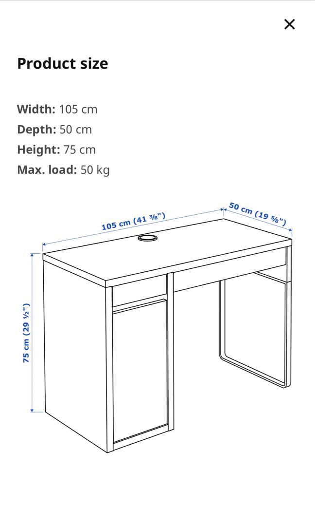 Desk / office table from IKEA like brand new, Furniture & Home Living