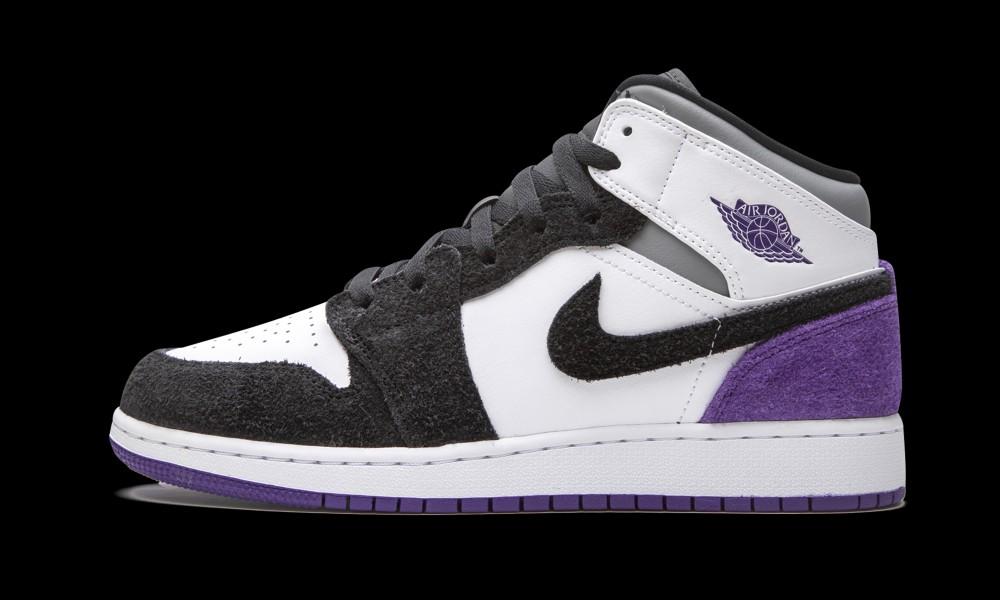Jordan 1 Mid SE Purple GS, Men's Fashion, Footwear, Sneakers on Carousell