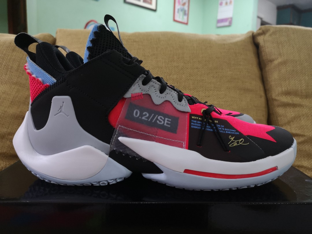 Jordan Why Not Zer0.2 SE PF Russel Westbrook Shoes RED ORBIT Orig. Price 209