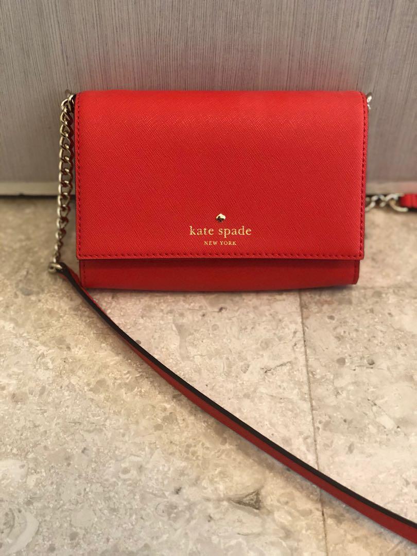 Kate Spade Red Cross Body Bag Women s Fashion Bags Wallets