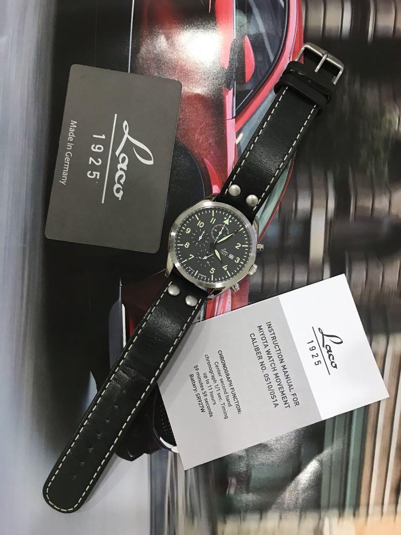Laco Trier Flieger Pilot chronograph Military Stowa IWC Seiko Hamilton Omega
