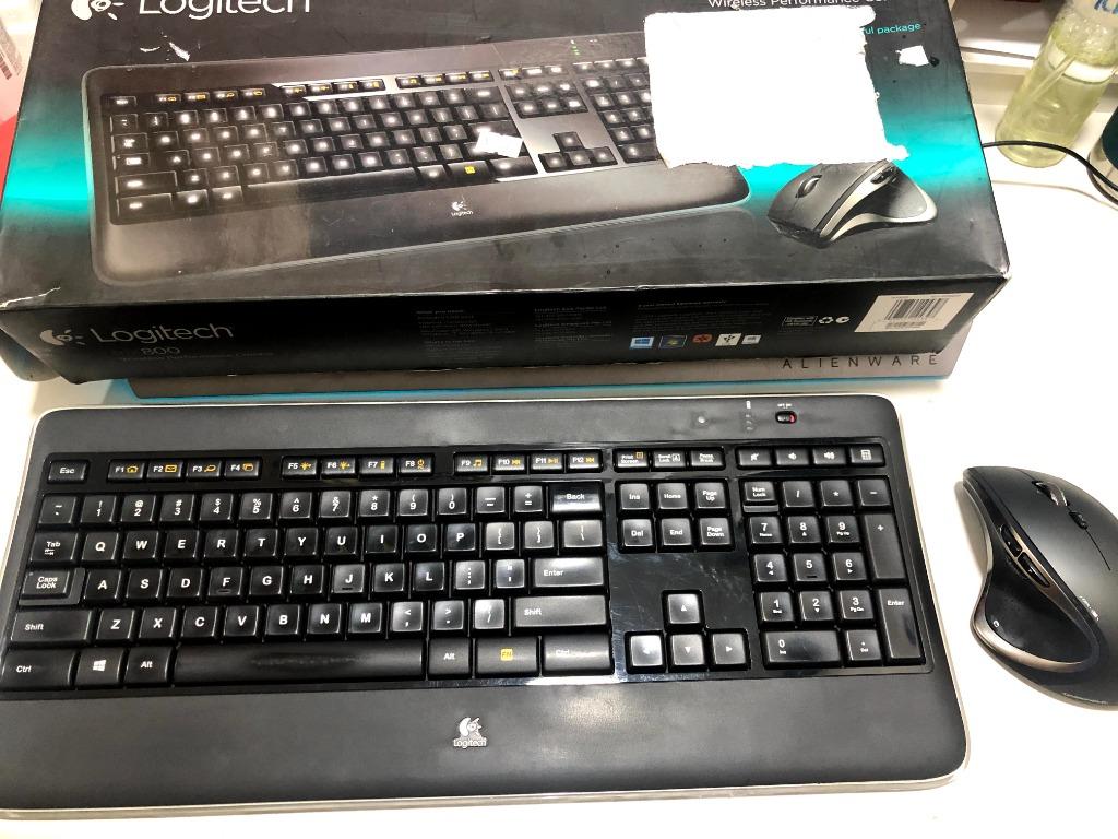 Logitech COMBO MX800 wireless Keyboard and mouse (Category: Computer Keyboard) located in Quezon City. Submitted by outoftheboxph (Listing ID 1051757133, Image 1). Description: Logitech MX800 Performance Premium Backlit Keyboard and MX Master Mouse Combo Condition: 9/10 used but still in excellent condition. With box and accessories. Price: PhP5,000.00 (this retails for 8k) Specifications: K800 Keyboard - Illuminated keyboard with smart backlight