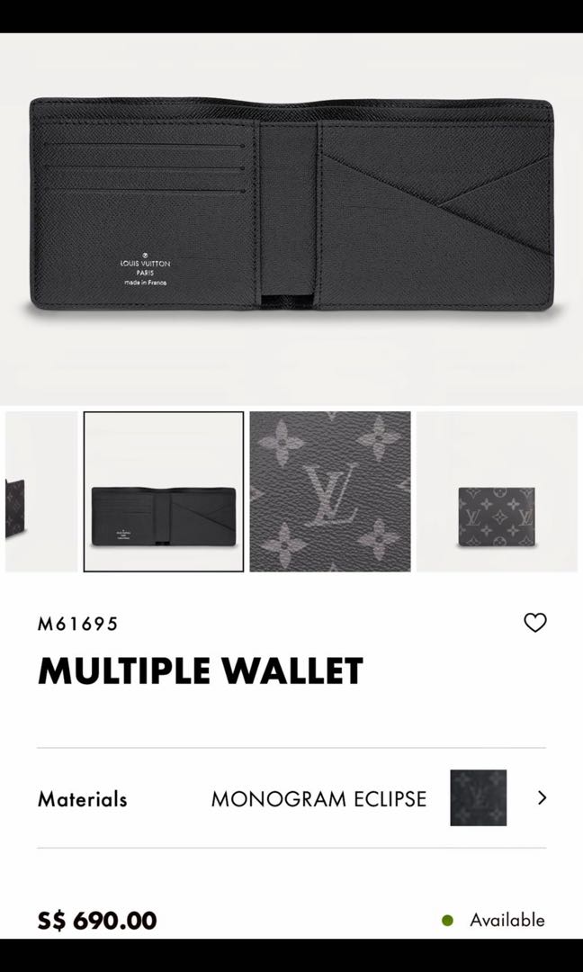 LV MEN'S Wallet Review: Louis Vuitton Multiple Wallet in Black Monogram  Eclipse M62294 