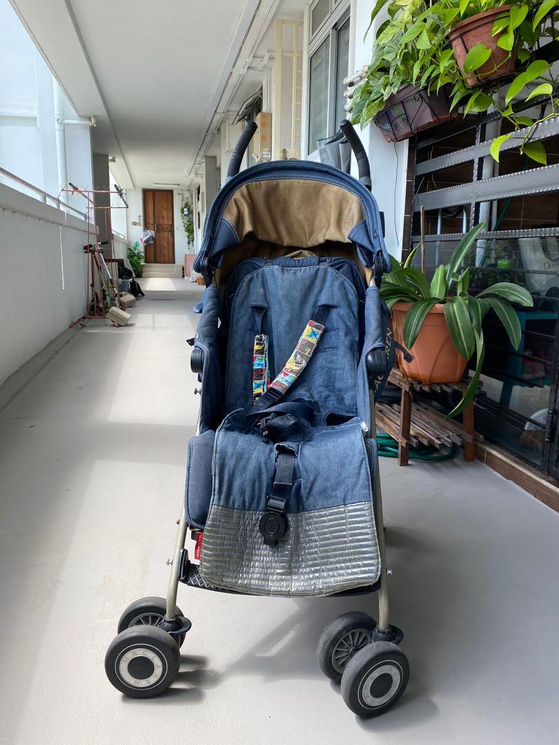 Maclaren quest stroller cheap denim indigo