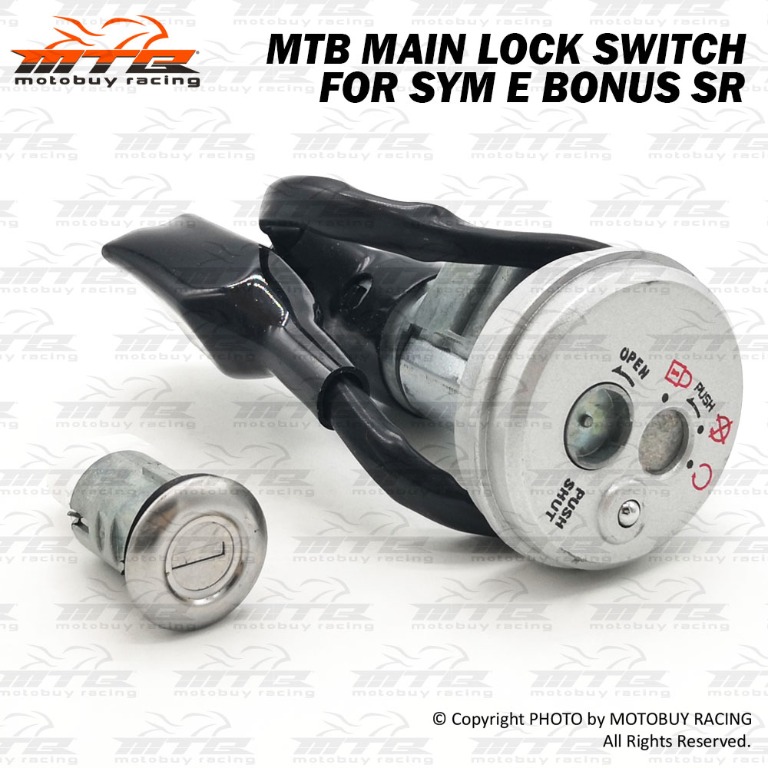 MTB MAIN LOCK SWITCH FOR SYM E BONUS SR, Auto Accessories on Carousell