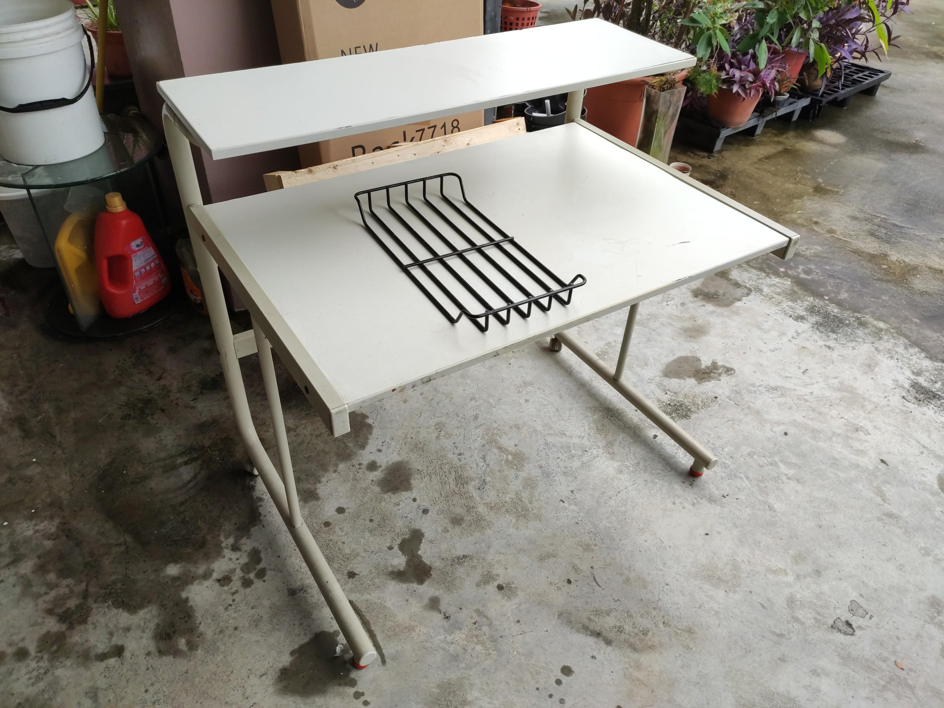 Old computer table, Furniture, Tables & Chairs on Carousell